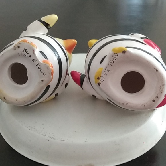 Vintage 1980 Fitz and Floyd Jailbird Salt and Pepper Shakers - Picture 4 of 8